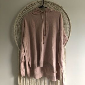 Blush Pink Sparkle Hooded Sweatshirt